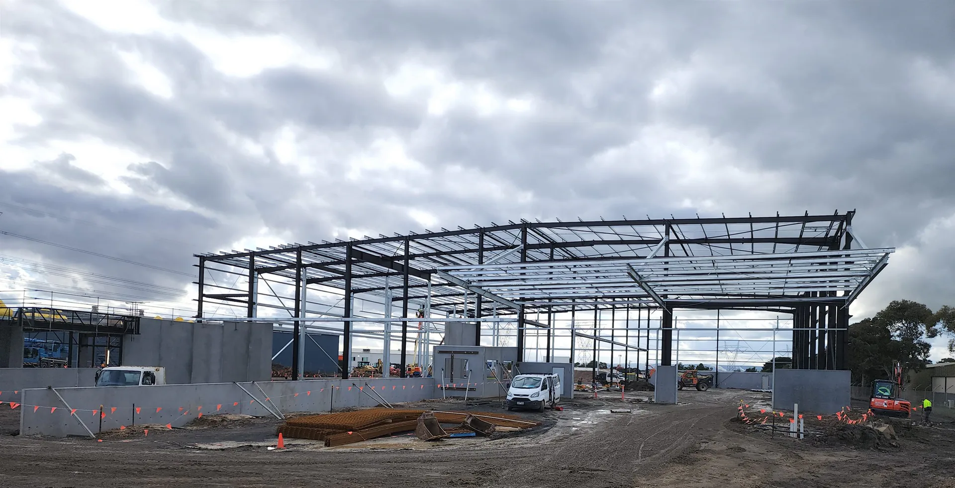 Bidfood Morwell structural steel project